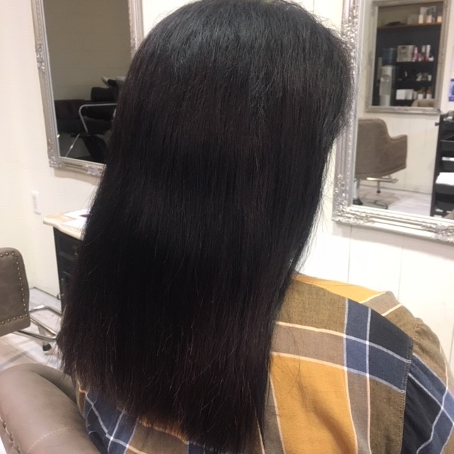 くせ毛のロングヘア