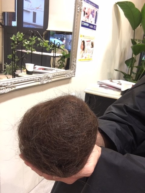 くせ毛をフレンチカットグランで切った髪の毛