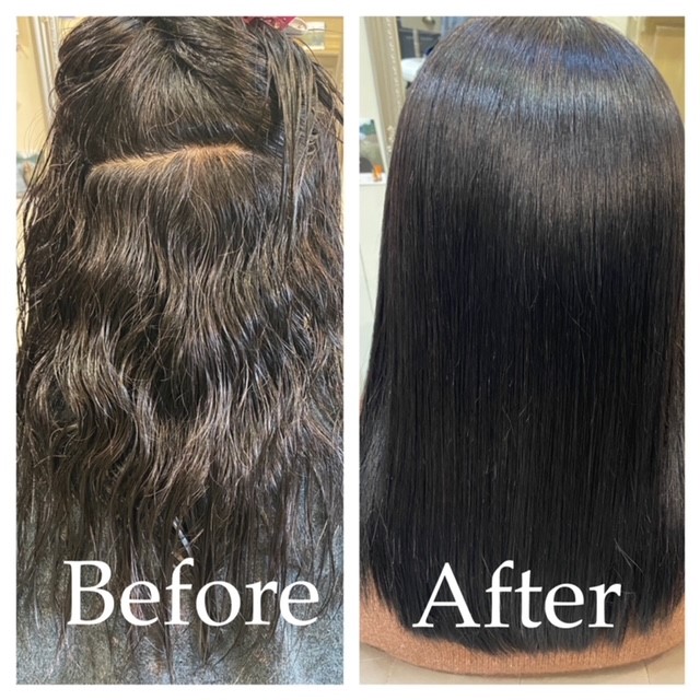 髪質改善×縮毛矯正でブローなしでもまとまる髪