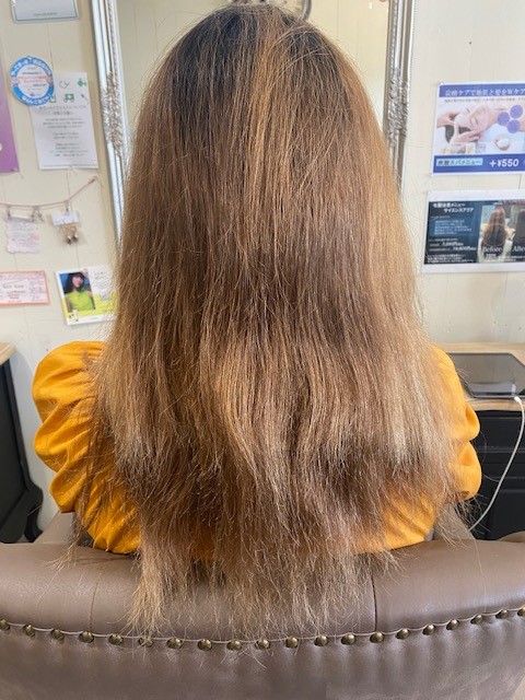 ダメージ毛の縮毛矯正