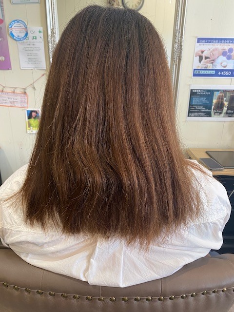大阪吹田で縮毛矯正